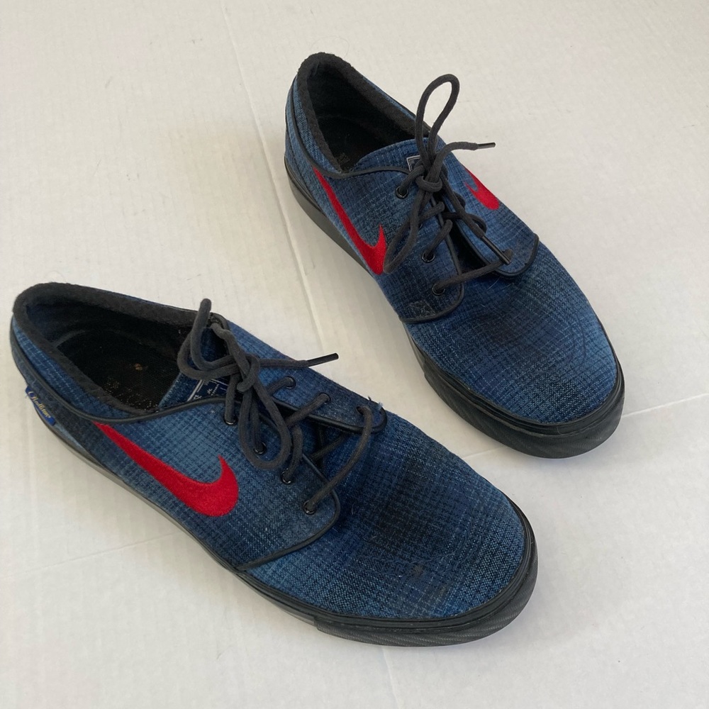 Nike x Pendleton stefan janoski shoes blue plaid 10